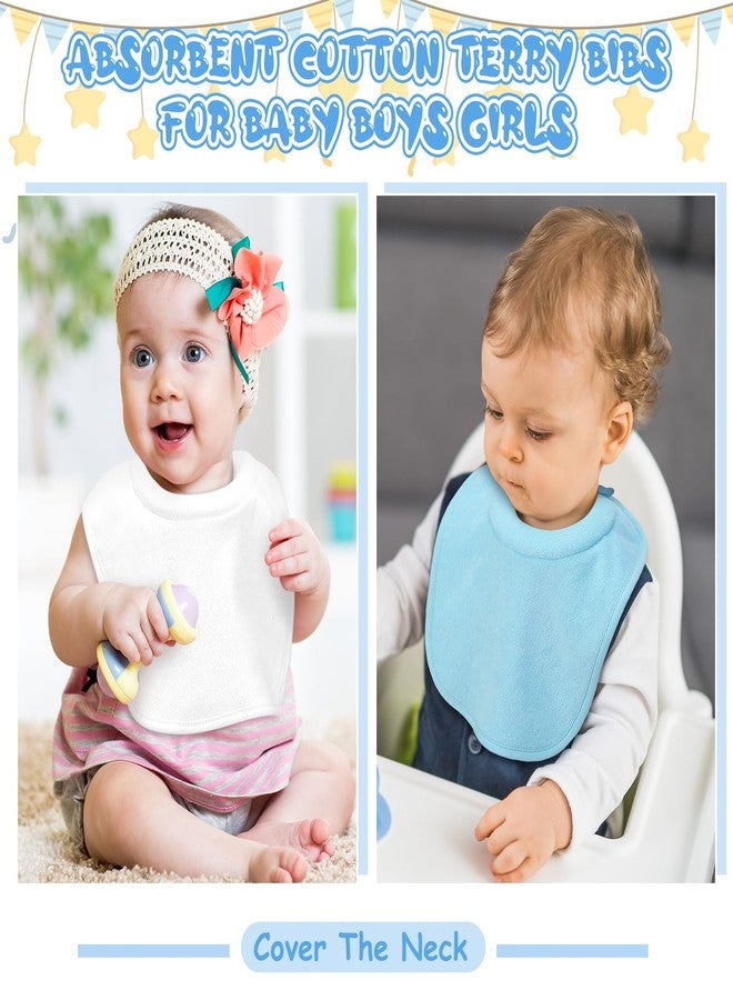 Twistover 4 Pcs Baby Feeding Bibs for Drooling and Teething Comfi Neck Baby Bib with Padded Collar Absorbent(Boy Color) - Image 2